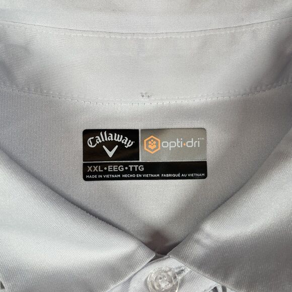 4 Callaway Mens Opti-Dri UPF Golf Polo Collared Shirts Size XXL - Picture 3 of 7